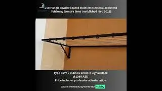 Justhangit Signal Black laundry line