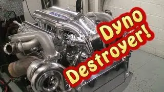 The Dyno Destroyer.  Mirror Image Turbo 632 2200 HP BBC.  Tom Nelson.  Nelson Racing Engines.