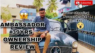Ambassador modified |39 years ownership review 😱|vintage car|Tamil review 💯. #google #ambassador