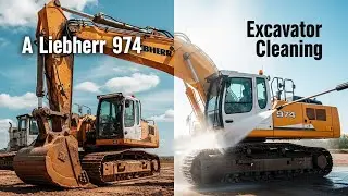 Extreme Cleaning Liebherr 974 &ndash; Covered in Thick Mud! Before & After Satisfying ASMR