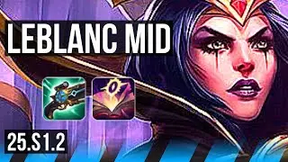 LEBLANC vs MORGANA (MID) | Rank 2 LeBlanc, Rank 18 | BR Challenger | 25.S1.2