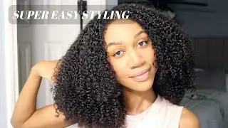 How to Style Unice V Part Wig Styling & ASMR | Natural Hair Protective Styles | LoveMsLiz
