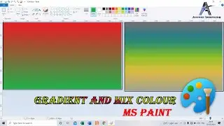 Create mix colors//gradient colors in MS paint//AccessLearning