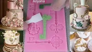 How to make keys cake decorations with silicone mold ?