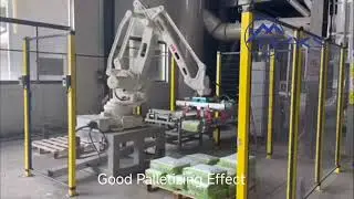 Best Performance ABB Robot Palletizing Machine Bag Palletizer #palletizer