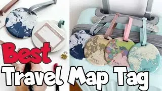 Fashion Map Luggage Travel Tag Silica Gel | Best Travel Accessories 2019