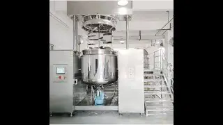 What kind mixer to produce cosmetic cream products ? VME-1000L VACUUM EMULSIFYING MIXER