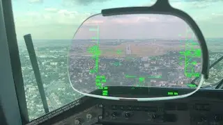 🇫🇷 Landing at Paris Orly on HGS (Head up Guidance System)