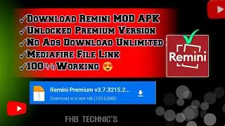 Download Remini App MOD APK Premium | Remove Ads From Remini Enhance App