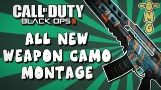 BO2 - All NEW Weapon CAMO Montage - Reticles, Riot Shield, Weapon, Ballistic Knife