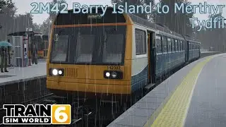 2M42 Barry Island to Merthyr Tydfil - Cardiff City Network - Class 142 - Train Sim World 6