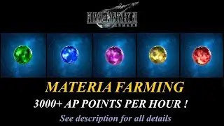 FFVII Remake - MATERIA AP Points Farming Guide - See description for details