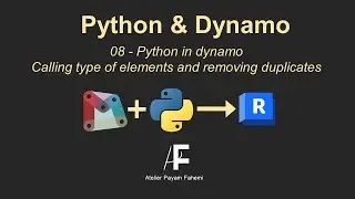 08-Python in dynamo: Calling type of elements and removing duplicates