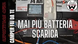 Mai pi&ugrave; batteria scarica in camper, ripartitore di carica CSB2  12V/4A #fotovoltaicofaidate #camper