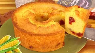 Bolo de Milho com Goiabada Fofinho e Molhadinho – Receita Perfeita! 🌽💛