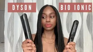 Dyson Corrale против Bio Ionic One Pass | Выпрямление натуральных волос 3C-4A