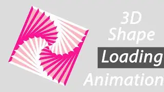 CSS 3D Loading Animation Effect -HTML CSS  Tutorial