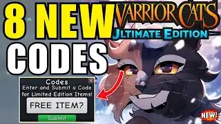 ❄️ЯНЮРСКИЕ КОДЫ❄️КОДЫ ДЛЯ ROBLOX WARRIOR CATS 2026 - КОДЫ ДЛЯ WARRIOR CATS ULTIMATE EDITION - КОД...