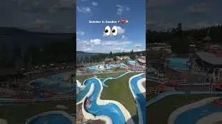 Summer vibes! #waterpark #waterslides #sweden #beach #resort #watersport #السويد #wimbeldon