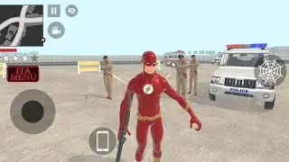Flash 🤑 vs police 🚨 in Indian theft auro simulator 🎮 game play 