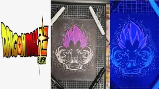 Drawing Vegeta Ultra Ego Final Flash Shadow Style Dragon Ball Super