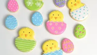 EASTER CHICK COOKIES by HANIELA'S