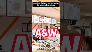 🇸🇬 A&W | Jurong Point, Singapore | Nostalgia root beer drinking #shorts