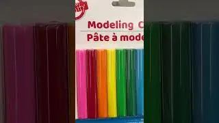 Небрендированная невысыхающая пластилиновая глина от Dollar Tree для лепки фигурок.