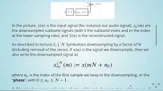 Multirate Signal Processing: 09 Non-Ideal Filters - 03 Filter Banks