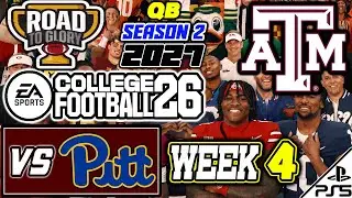 EA College Football 26 | ROAD TO GLORY | S2 | 2027 | WEEK 4 | vs Pittsburgh Panthers (1/26/26)