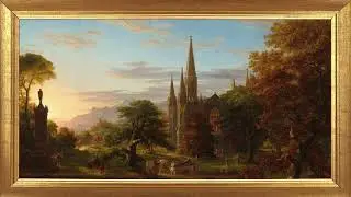 Vintage Hudson River School &ndash; The Return by Thomas Cole 4K Oil Painting Screensaver | Gallery No. 9