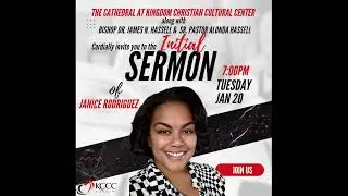 KCCC YONKERS WORSHIP SERVICE, 1.11.26, Sr. Pastor Alonda Hassell
