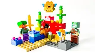 LEGO Minecraft Coral Reef 21164 | Speed Build | ASMR | lego beats