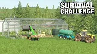 BUILDING A TOMATO GREENHOUSE - Survival Challenge No Mans Land FS19 Ep 85