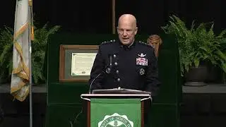 Gen. John W. “Jay” Raymond delivers University of North Dakota commencement address