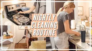 NIGHT TIME CLEANING ROUTINE 2020 | relaxing after dark clean with me 2020 + clean kitchen at night