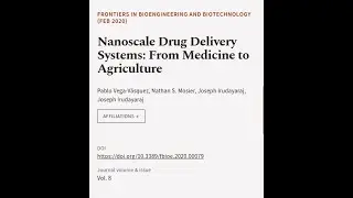 Nanoscale Drug Delivery Systems: From Medicine to Agriculture | RTCL.TV