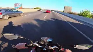 Salida en moto autopista editado color en Davinci. Ista 360GO 3S