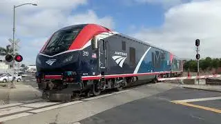 Amtrak Coast Starlight Train #11 on the Coast Sub On Edes Ave in Oakland CA memorial day specia