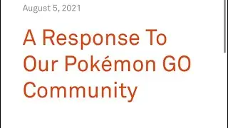 Niantic Responds to the Pokemon Go Community!