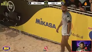 Tavinho e Gui de Brasilia x Davi e Fernando - Brasil Open de Futevôlei - React FTV Ep 277