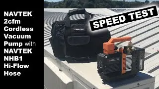 NAVTEK NP2DLM 2cfm Cordless Vac Pump Speed Test