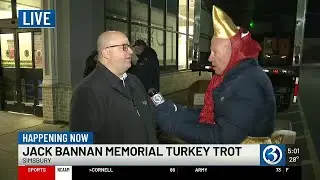 Scot Haney is collecting turkeys at Stop & Shop