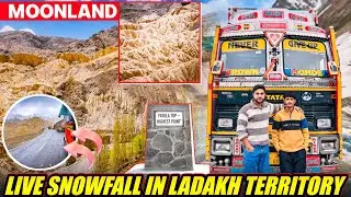 Live Snow Fall || Dard Say Halat Kharab hue || Finally Ladakh Pouch Gaye || Dangerous Down Hill
