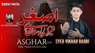 Nohay 2025 | Asghar a.s Teri Yaad satati Hai | Muharram 1447 | Syed Vikhar Baqri