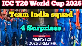LIVE: India T20 World Cup 2026 Squad Announced | Shubman Gill Dropped | Axar Patel New Vice-Captain