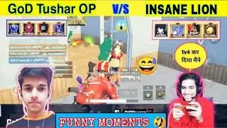 😱GoDTushar OP vs Insane Lion Intense Fight In Pubg MLite || GoDTushar 1v4 Against Asur x Esports