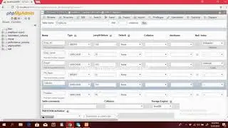 How to create a database,table and column in phpmyadmin (mysql)