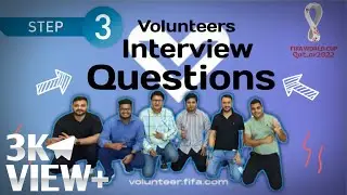 Interview Question of FIFA Volunteer 2022 |  How To Completed Step 3