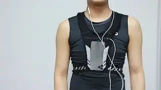 Unisex Reflective Running Vest Chest Phone Holder Adjustable Waistband Training Workout Gear